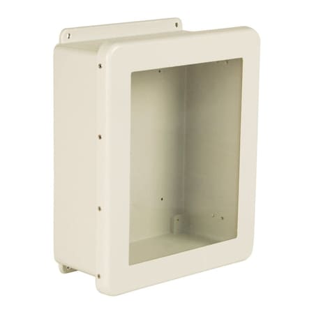 Wiegmann Quick Release Padlock Latch Electrical Enclosures, 6 in H, 4 in D, 4 in W, 4X, Fiberglass HW-J60404CHQRW